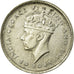 Coin, Ceylon, George VI, 10 Cents, 1941, EF(40-45), Silver, KM:112