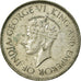 Coin, Ceylon, George VI, 50 Cents, 1947, EF(40-45), Silver, KM:114