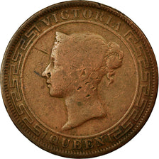 Coin, Ceylon, Victoria, 5 Cents, 1890, VF(20-25), Copper, KM:93