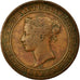 Coin, Ceylon, Victoria, 5 Cents, 1870, EF(40-45), Copper, KM:93