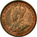 Coin, Ceylon, George V, 1/2 Cent, 1912, EF(40-45), Copper, KM:106