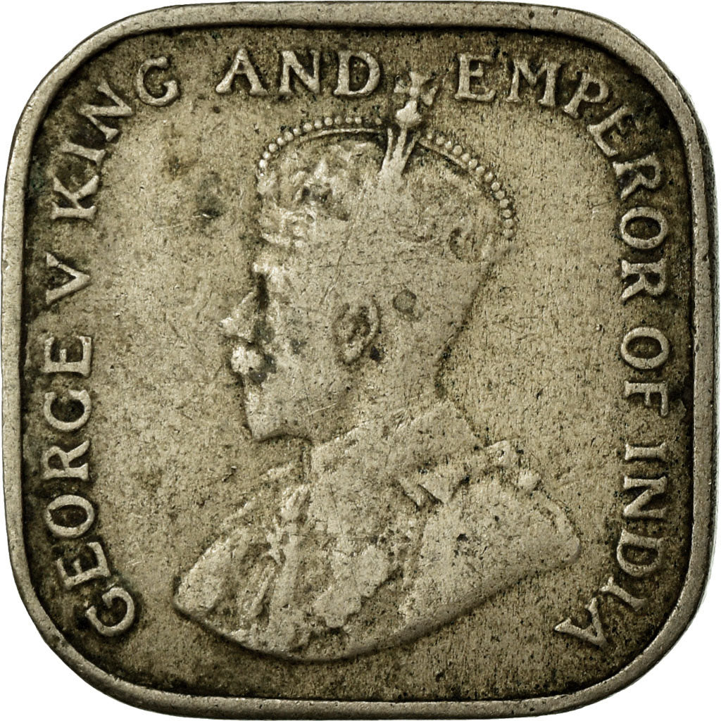 Coin, Ceylon, George V, 5 Cents, 1920, VF(30-35), Copper-nickel, KM:108