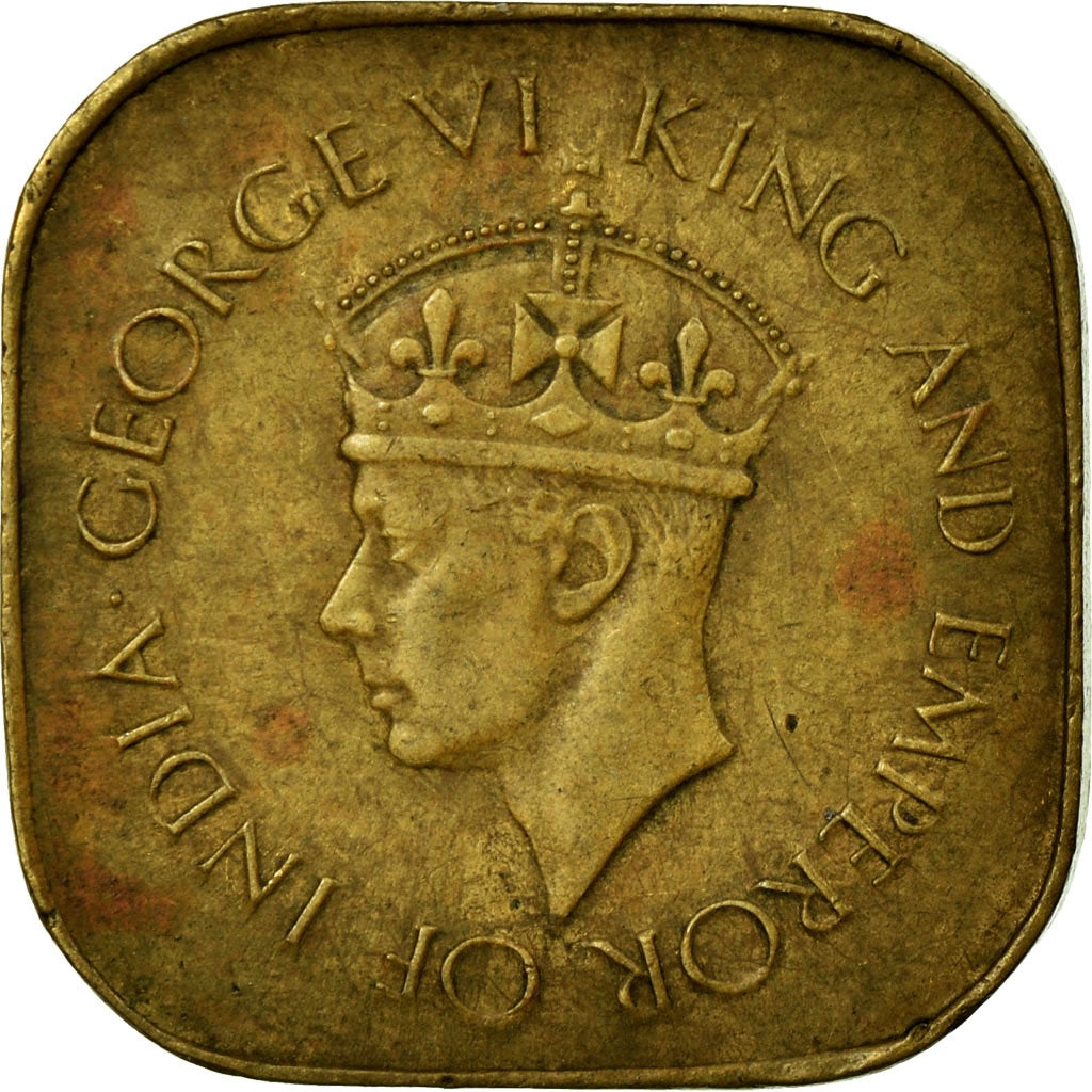 Coin, Ceylon, George VI, 5 Cents, 1942, EF(40-45), Nickel-brass, KM:113.1