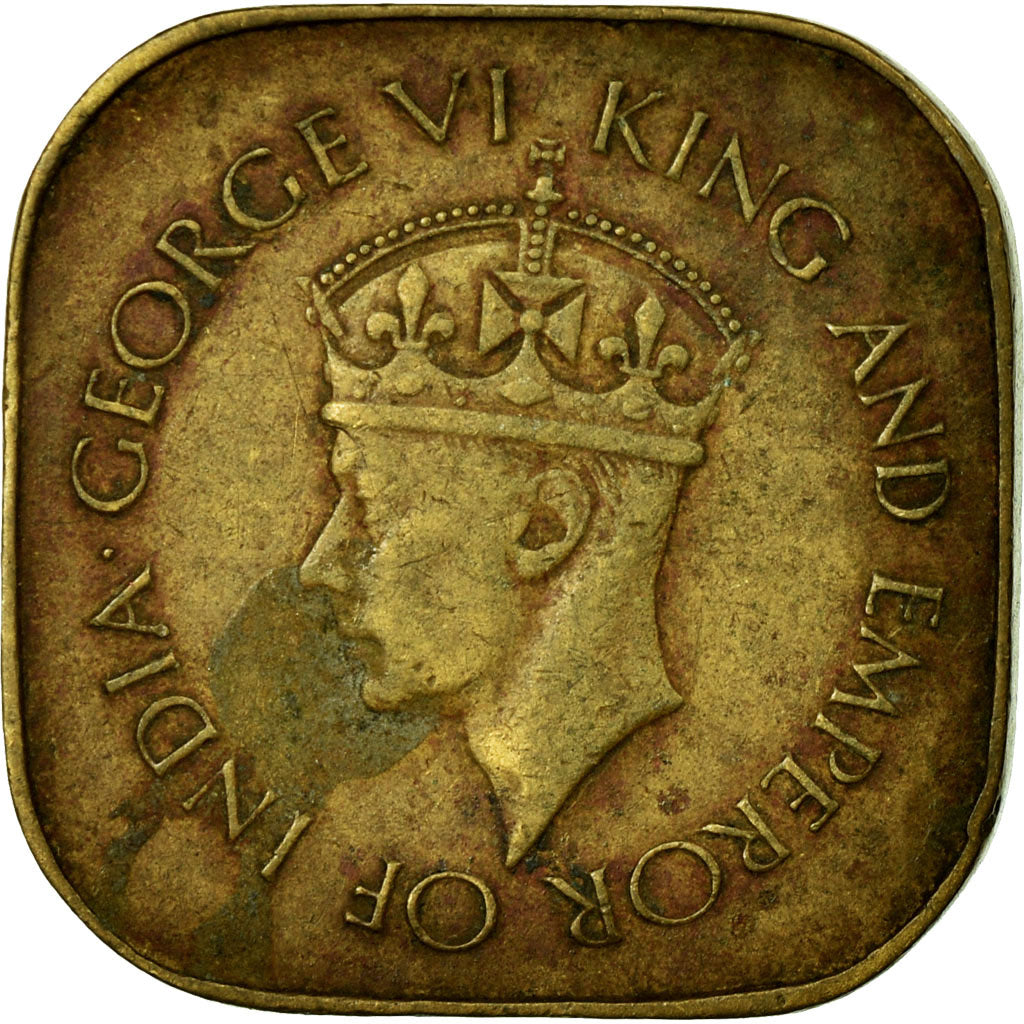 Coin, Ceylon, George VI, 5 Cents, 1942, VF(30-35), Nickel-brass, KM:113.1