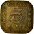 Monnaie, Ceylon, George VI, 5 Cents, 1942, TB+, Nickel-brass, KM:113.1