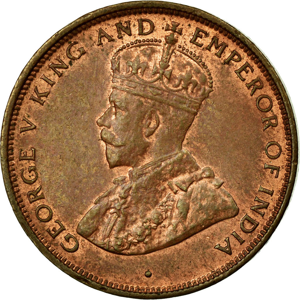 Coin, Ceylon, George V, Cent, 1912, AU(55-58), Copper, KM:107