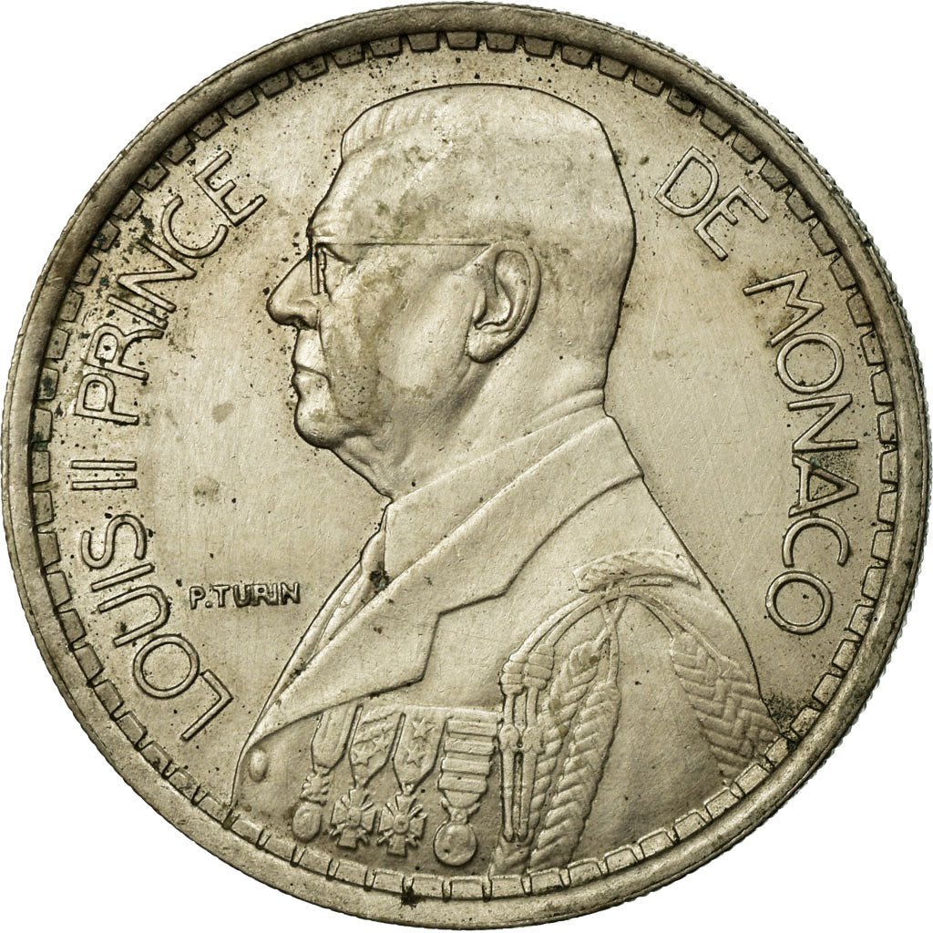 Coin, Monaco, Louis II, 20 Francs, Vingt, 1947, Poissy, VF(30-35)