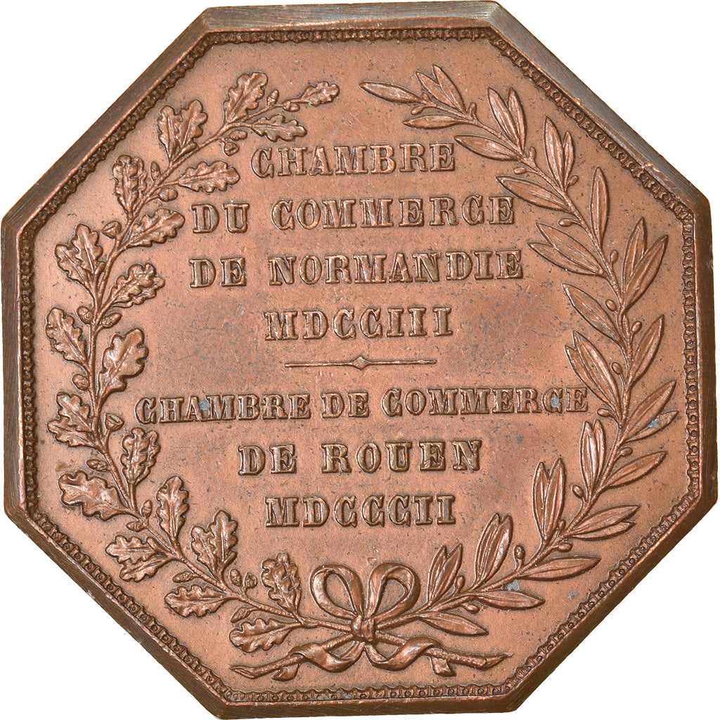 France, Token, Chambre de Commerce de Rouen, Business & industry, 1802, Lecomte
