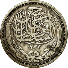 Coin, Egypt, Hussein Kamil, 10 Piastres, 1917/AH1335, EF(40-45), Silver, KM:320