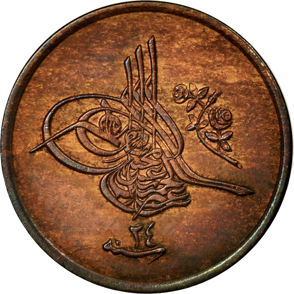 Coin, Egypt, Abdul Hamid II, 1/40 Qirsh, 1898/AH1293/24, Misr, EF(40-45)