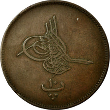 Coin, Egypt, Abdul Aziz, 10 Para, 1869/AH1277, EF(40-45), Silver, KM:243a