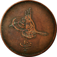Coin, Egypt, Abdul Aziz, 10 Para, 1863/AH1277, EF(40-45), Bronze, KM:241