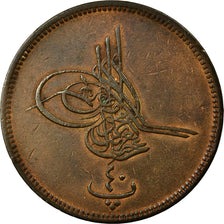Monnaie, Égypte, Abdul Aziz, 40 Para, Qirsh, 1869/AH1277, Misr, TTB, Bronze