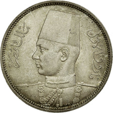 Coin, Egypt, Farouk, 5 Piastres, 1929/AH1358, British Royal Mint, AU(55-58)