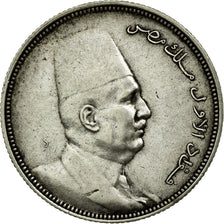 Coin, Egypt, Fuad I, 5 Piastres, 1923/AH1341, EF(40-45), Silver, KM:336