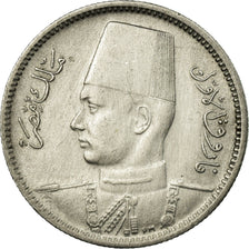 Coin, Egypt, Farouk, 2 Piastres, 1942/AH1361, British Royal Mint, AU(55-58)