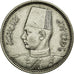 Coin, Egypt, Farouk, 2 Piastres, AH 1358/1939, British Royal Mint, AU(55-58)
