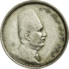 Coin, Egypt, Fuad I, 2 Piastres, 1923/AH1342, EF(40-45), Silver, KM:335