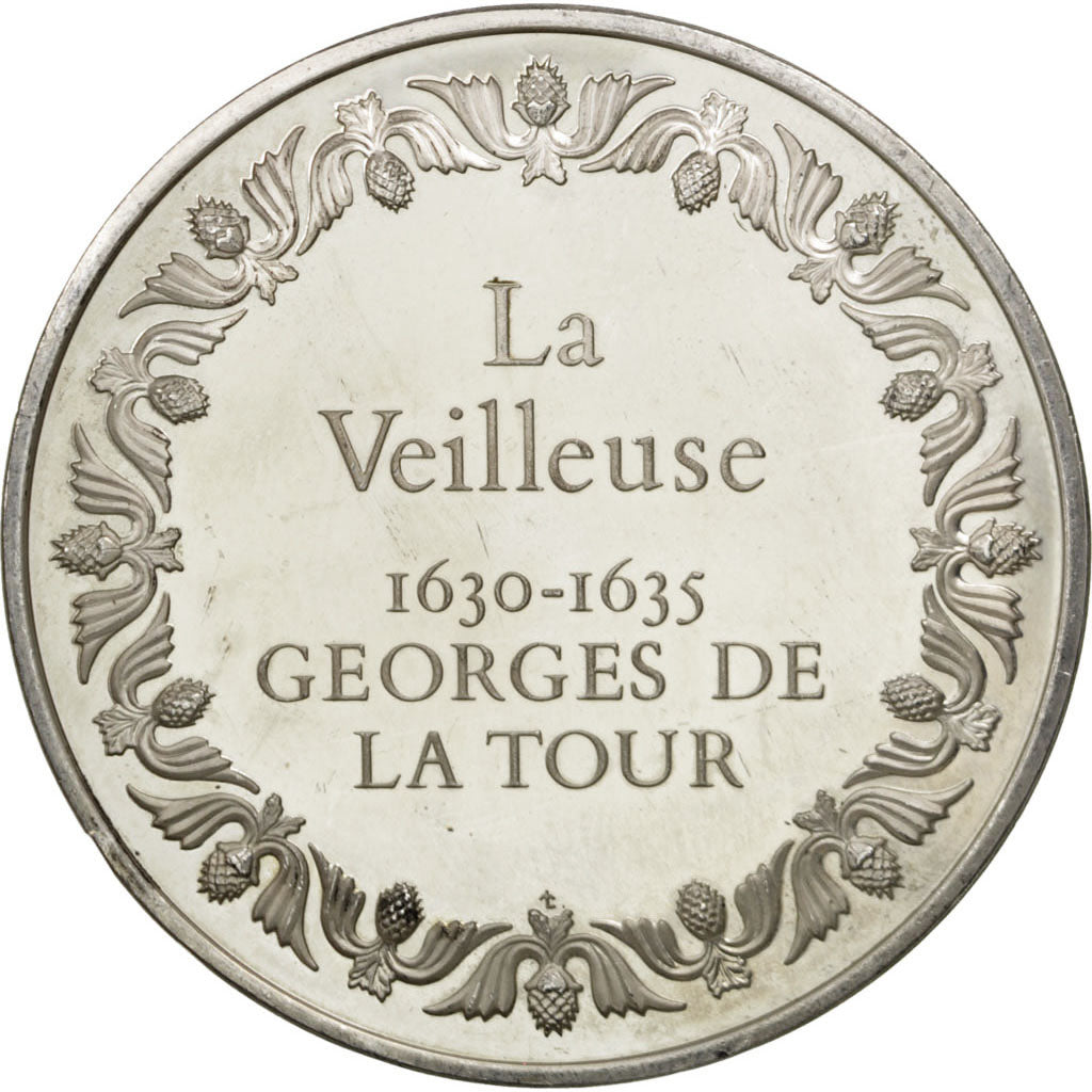 FRANCE, Arts & Culture, French Fifth Republic, Medal, MS(60-62), Silver, 50,...