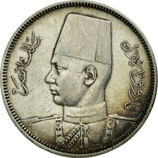 Coin, Egypt, Farouk, 5 Piastres, 1937/AH1356, British Royal Mint, EF(40-45)