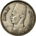 Coin, Egypt, Farouk, 5 Piastres, AH 1358/1939, British Royal Mint, EF(40-45)