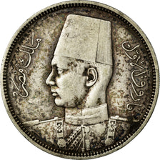 Coin, Egypt, Farouk, 5 Piastres, 1937/AH1356, British Royal Mint, VF(30-35)