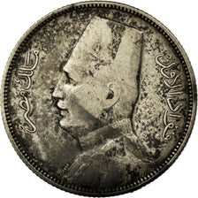 Monnaie, Égypte, Fuad I, 5 Piastres, 1933/AH1352, British Royal Mint, TB