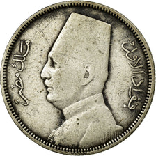 Monnaie, Égypte, Fuad I, 5 Piastres, 1933/AH1352, British Royal Mint, TB+
