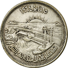 Coin, Egypt, 10 Piastres, 1974/AH1384, EF(40-45), Silver, KM:405