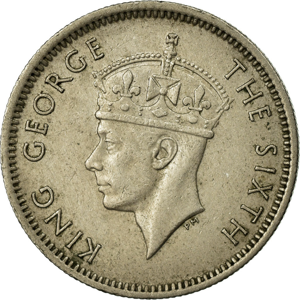 Coin, MALAYA, 10 Cents, 1949, EF(40-45), Copper-nickel, KM:8
