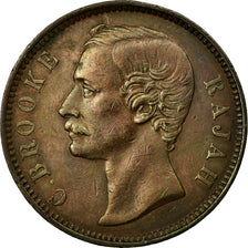 Coin, Sarawak, Charles J. Brooke, Cent, 1885, Heaton, EF(40-45), Copper, KM:6