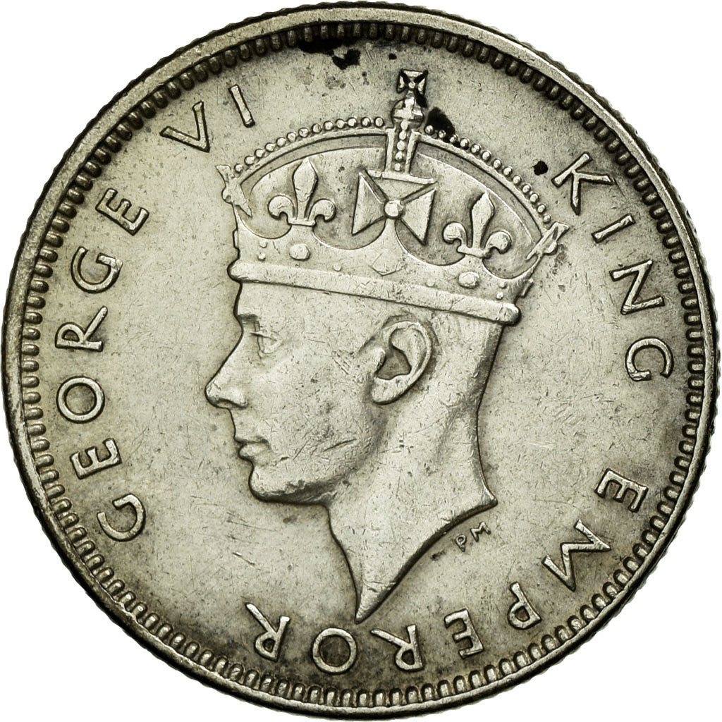 Coin, Fiji, George VI, Sixpence, 1943, EF(40-45), Silver, KM:11a