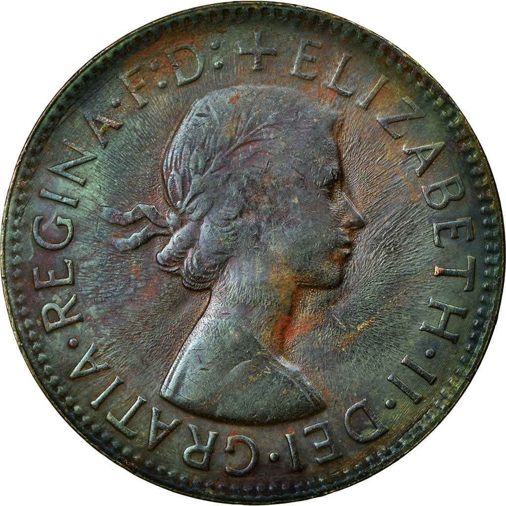 Coin, Australia, Elizabeth II, Penny, 1962, VF(30-35), Bronze, KM:56