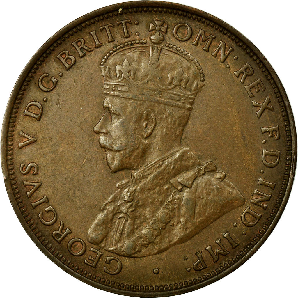 Coin, Australia, George V, Penny, 1921, EF(40-45), Bronze, KM:23
