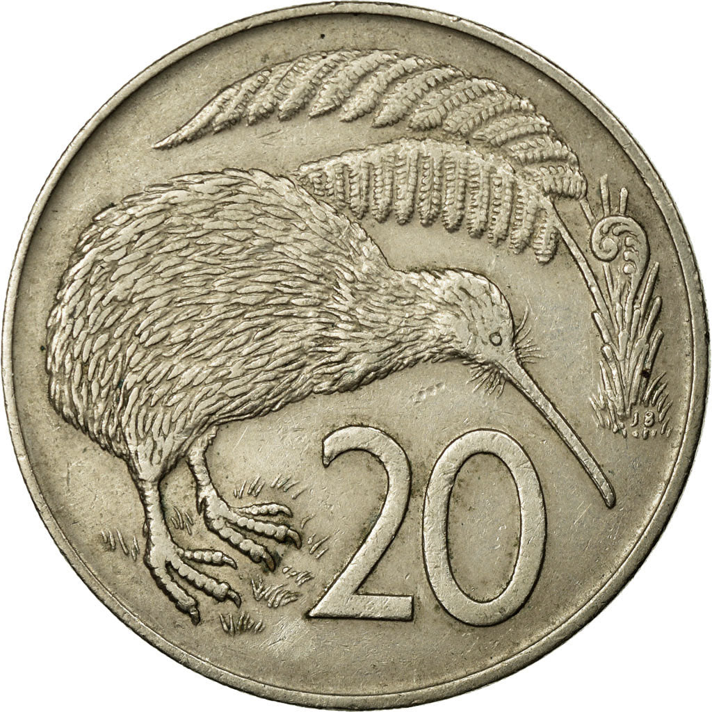 Coin, Australia, Elizabeth II, 20 Cents, 1971, VF(30-35), Copper-nickel, KM:66