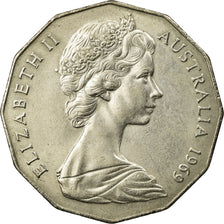 Coin, Australia, Elizabeth II, 50 Cents, 1969, AU(55-58), Copper-nickel, KM:68