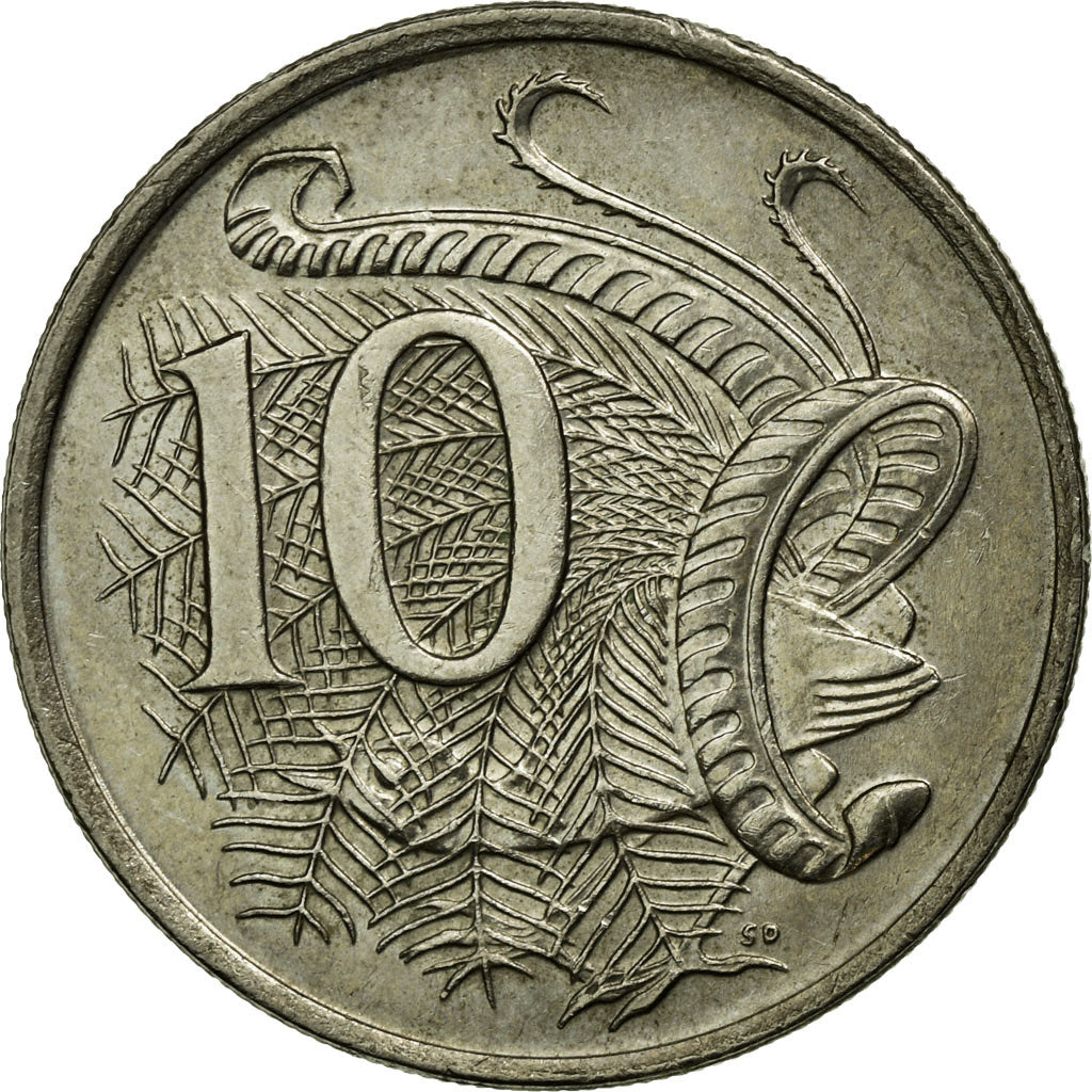 Coin, Australia, Elizabeth II, 10 Cents, 1982, AU(55-58), Copper-nickel, KM:65