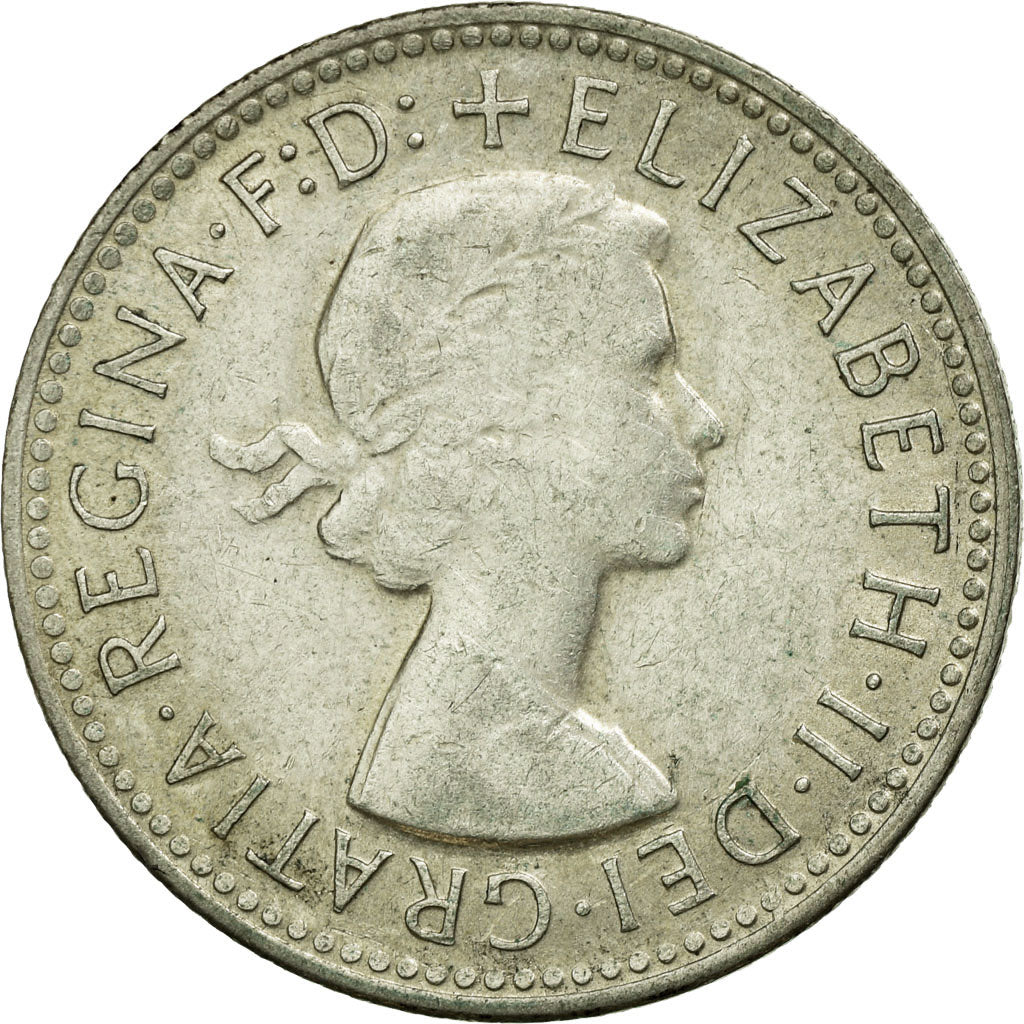 Coin, Australia, Elizabeth II, Shilling, 1961, Melbourne, EF(40-45), Silver