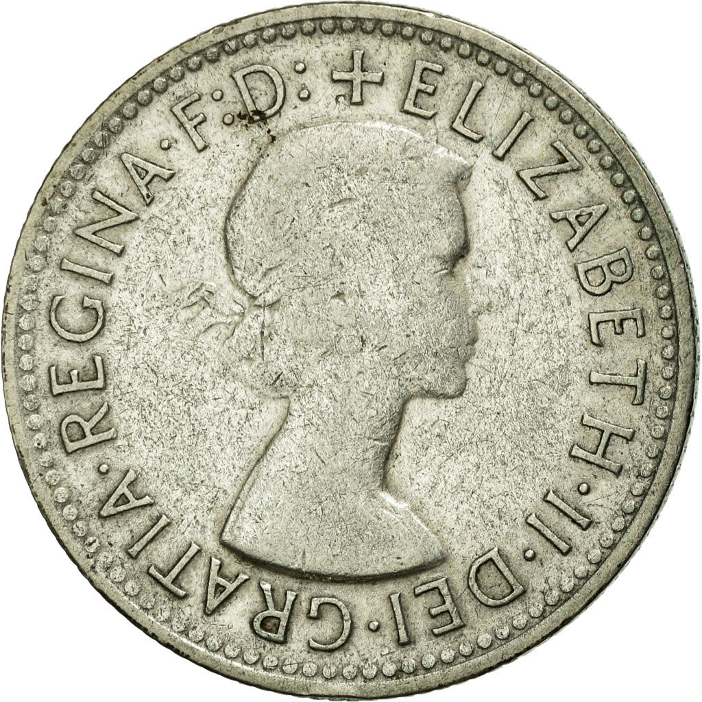 Coin, Australia, Elizabeth II, Shilling, 1957, Melbourne, VF(20-25), Silver