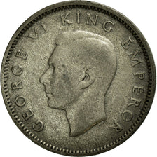 Coin, New Zealand, George VI, 6 Pence, 1944, VF(30-35), Silver, KM:8
