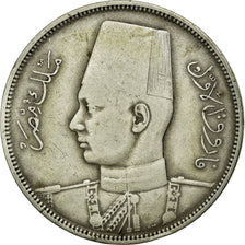 Coin, Egypt, Farouk, 10 Piastres, 1937/AH1356, British Royal Mint, EF(40-45)