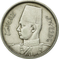 Coin, Egypt, Farouk, 5 Piastres, 1937/AH1356, British Royal Mint, AU(55-58)