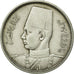 Coin, Egypt, Farouk, 5 Piastres, 1937/AH1356, British Royal Mint, AU(55-58)