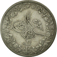 Coin, Egypt, Abdul Hamid II, 2/10 Qirsh, 1895/AH1293, Misr, EF(40-45)