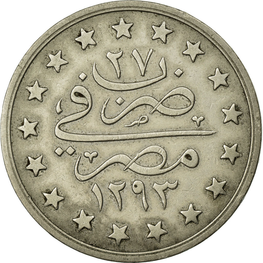 Coin, Egypt, Abdul Hamid II, Qirsh, 1901 (AH 1293/27), Misr, EF(40-45)