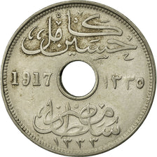 Monnaie, Égypte, Hussein Kamil, 10 Milliemes, 1917/AH1335, TTB, Copper-nickel
