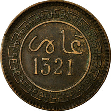 Monnaie, Maroc, 'Abd al-Aziz, 5 Mazunas, 1903/AH1321, Paris, TTB, Bronze