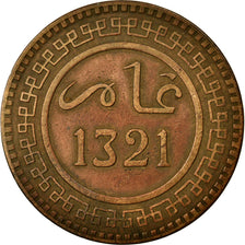 Monnaie, Maroc, 'Abd al-Aziz, 10 Mazunas, 1903/AH1321, Berlin, TTB, Bronze