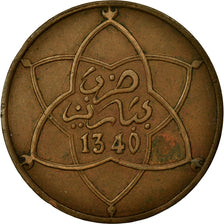 Coin, Morocco, Yusuf, 10 Mazunas, SH1340 (1961), bi-Bariz, Paris, EF(40-45)
