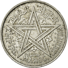 Coin, Morocco, Mohammed V, 2 Francs, AH 1370/1951, Paris, VF(20-25), Aluminum
